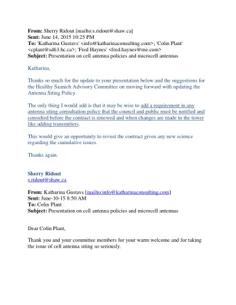 From: Sherry Ridout [mailto:s.ridout@shaw.ca] Sent: June 14, 2015 10:25 PM To: 'Katharina Gustavs'