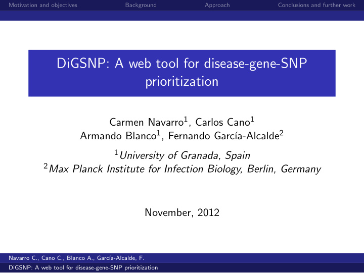 digsnp a web tool for disease gene snp prioritization