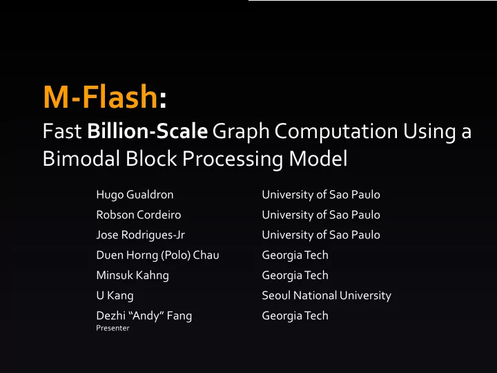 m flash