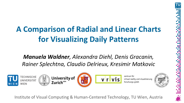 a comparison of radial and linear charts for visualizing