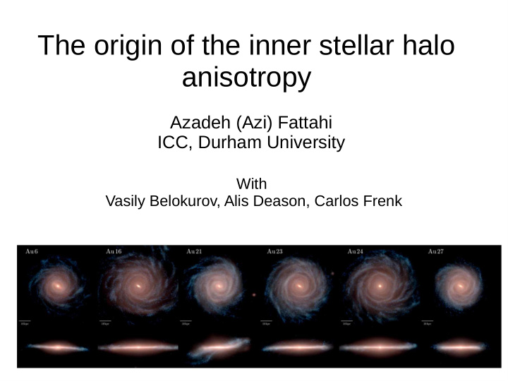 the origin of the inner stellar halo anisotropy