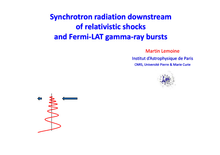 synchrotron radiation downstream synchrotron radiation