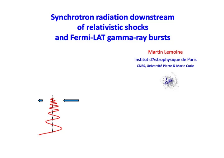 synchrotron radiation downstream synchrotron radiation