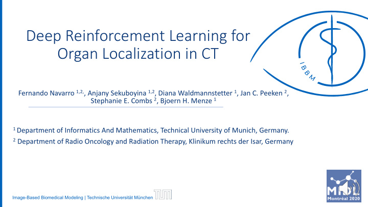 deep reinforcement learning for organ localization in ct