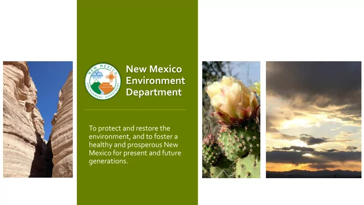 new mexico environment department