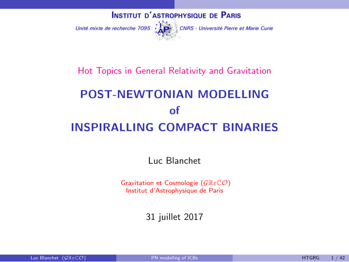post newtonian modelling of inspiralling compact binaries