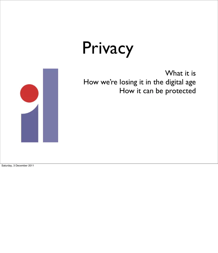 privacy