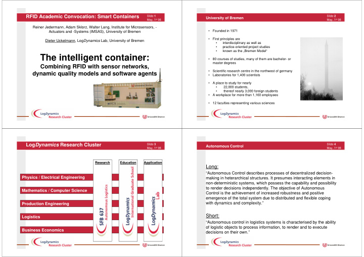 the intelligent container