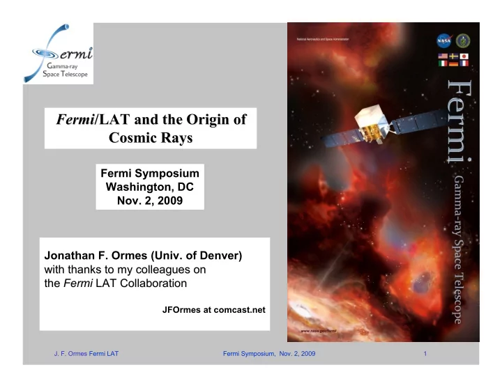 fermi lat lat and the origin of and the origin of fermi