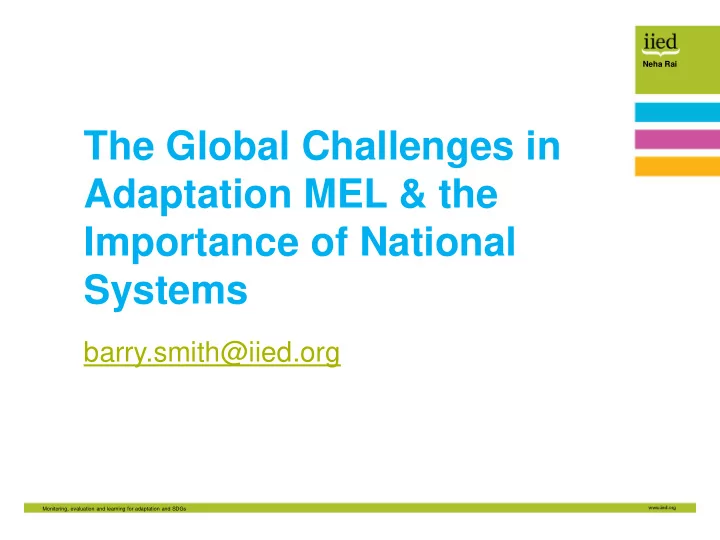 adaptation mel the