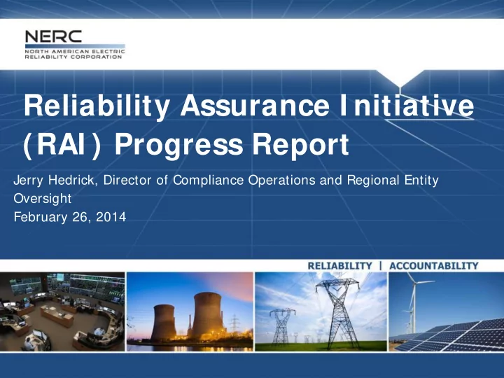 reliability assurance i nitiative