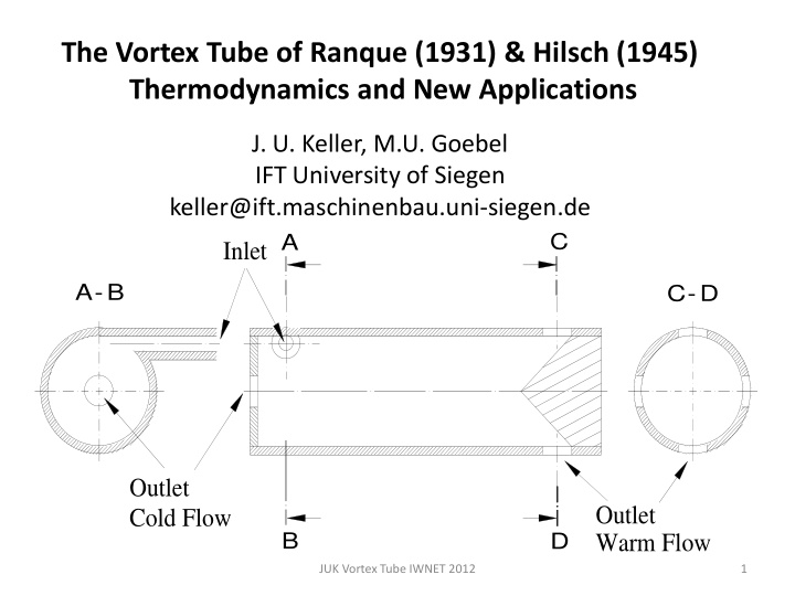 the vortex tube of ranque 1931 hilsch 1945 thermodynamics