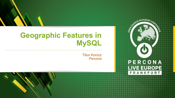 geographic features in mysql