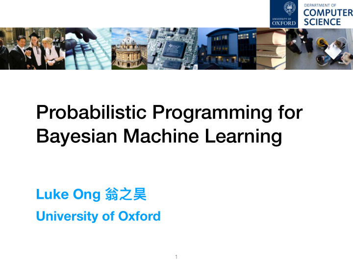 probabilistic programming for bayesian machine learning
