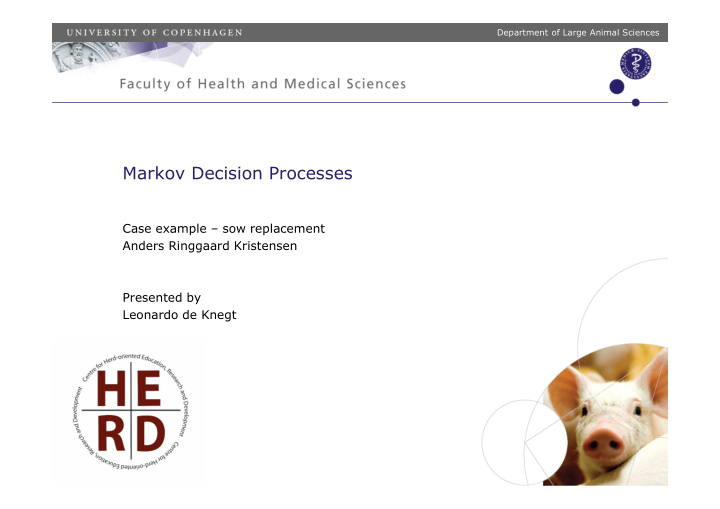 markov decision processes