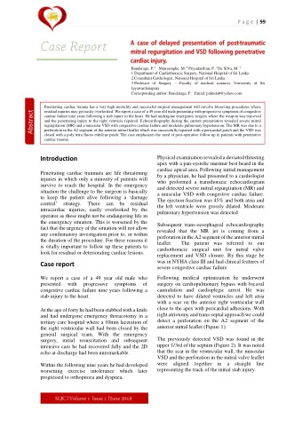 Abstract  residual injuries may get easily overlooked. We report a case of a 49 year old male