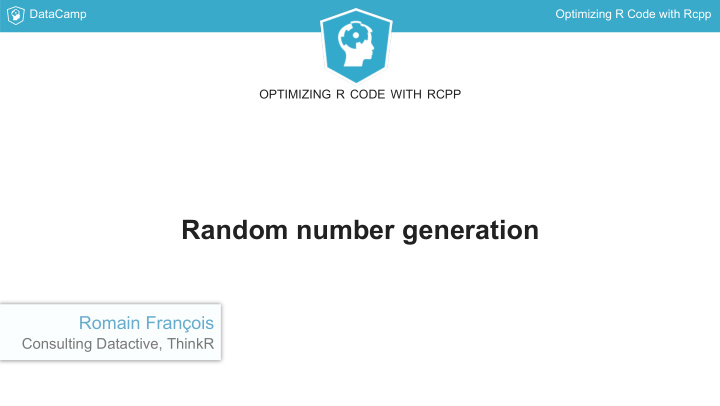 random number generation