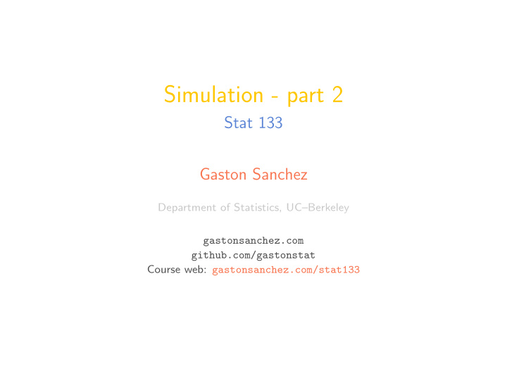 simulation part 2