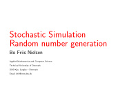 stochastic simulation random number generation