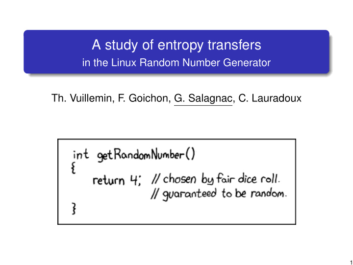 a study of entropy transfers
