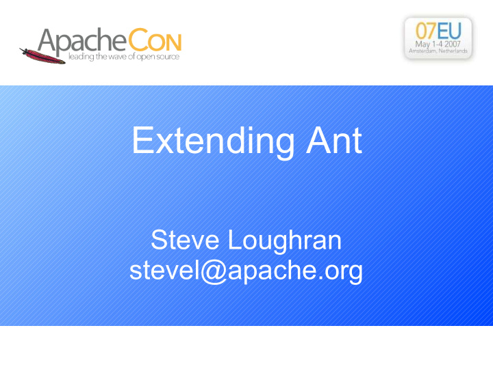 extending ant