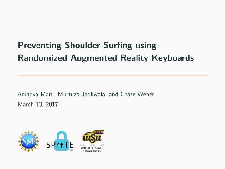 preventing shoulder surfing using randomized augmented