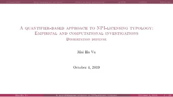 A quantifier-based approach to NPI-licensing typology:  Empirical and computational investigations