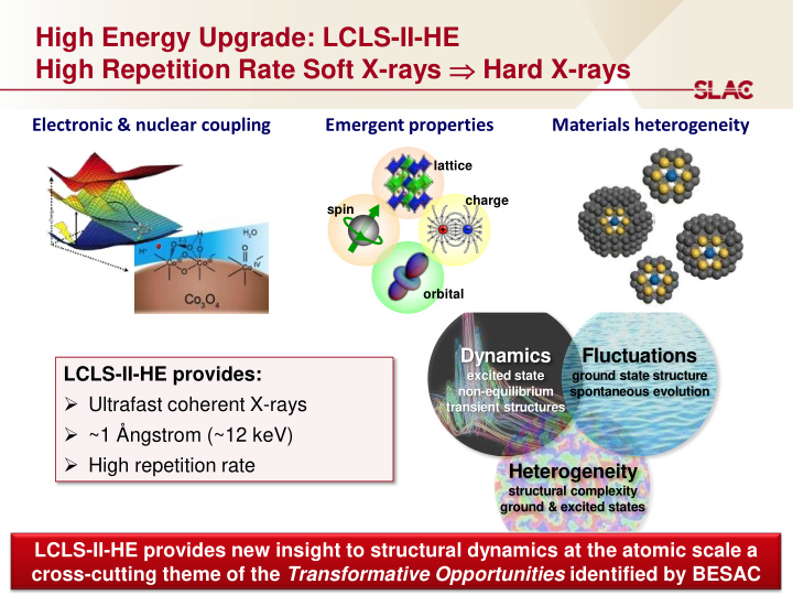high energy upgrade lcls ii he high repetition rate soft