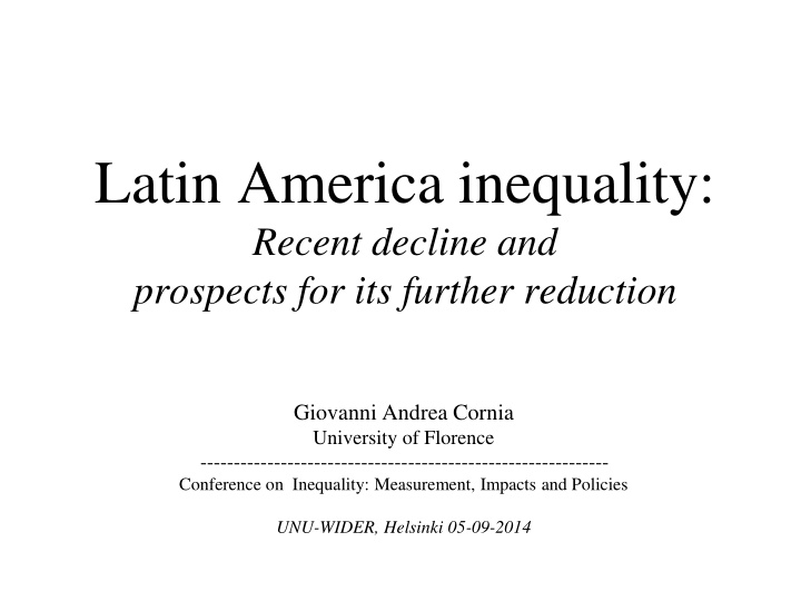 latin america inequality