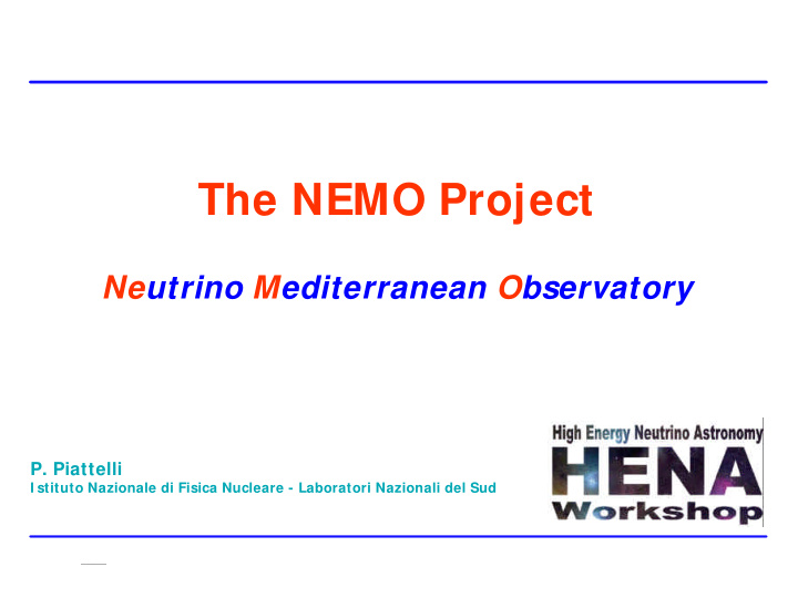 the nemo project