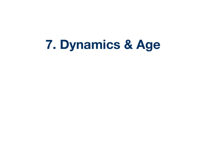 7 dynamics age outline