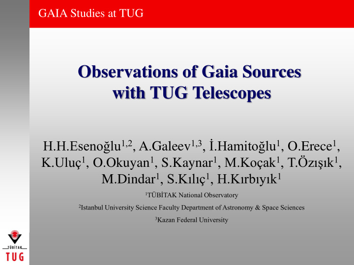 with tug telescopes