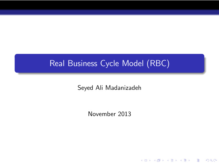 real business cycle model rbc