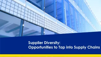 Supplier Diversity:  Opportunities to Tap into Supply Chains  Host  www.hireimmigrants.org