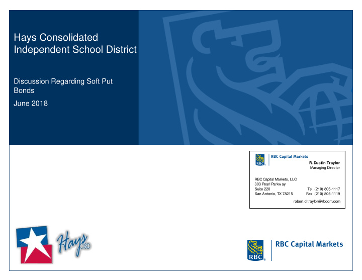 hays consolidated independent school district