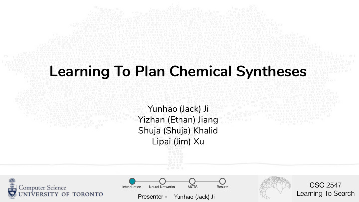 learning to plan chemical syntheses