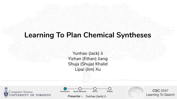 learning to plan chemical syntheses