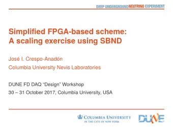 S  i  mp  l  i  fj  e  d  F  P  G  A  -  b  a  s  e  d  s  c  h  e  me  :  A  s  c  a  l  i  n  g