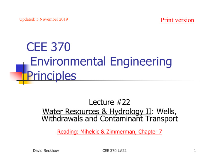 cee 370 environmental engineering principles