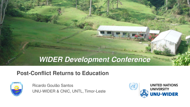 wider development conference