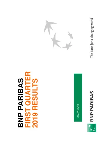 BNP PARIBAS  2019 RESULTS  2 MAY 2019  Disclaimer  The figures included in this presentation are