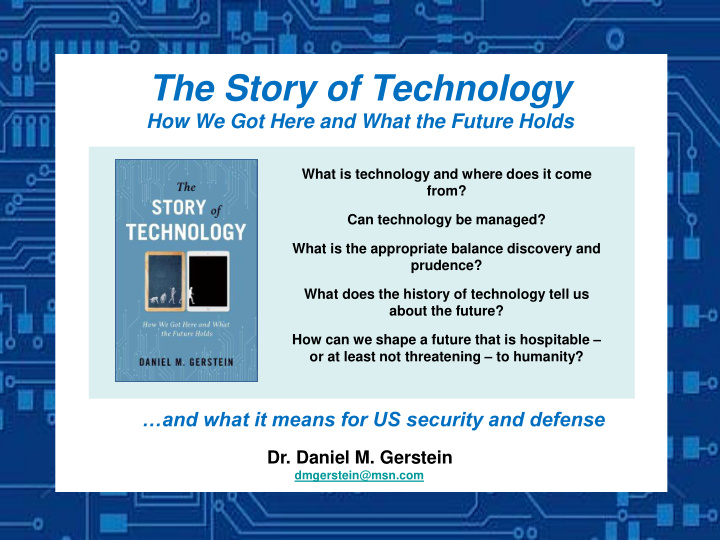 the story of technology
