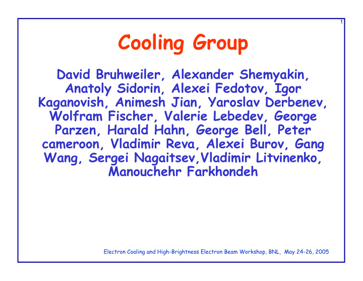 cooling group