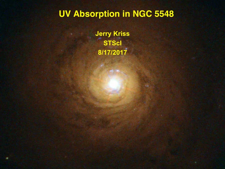 uv absorption in ngc 5548