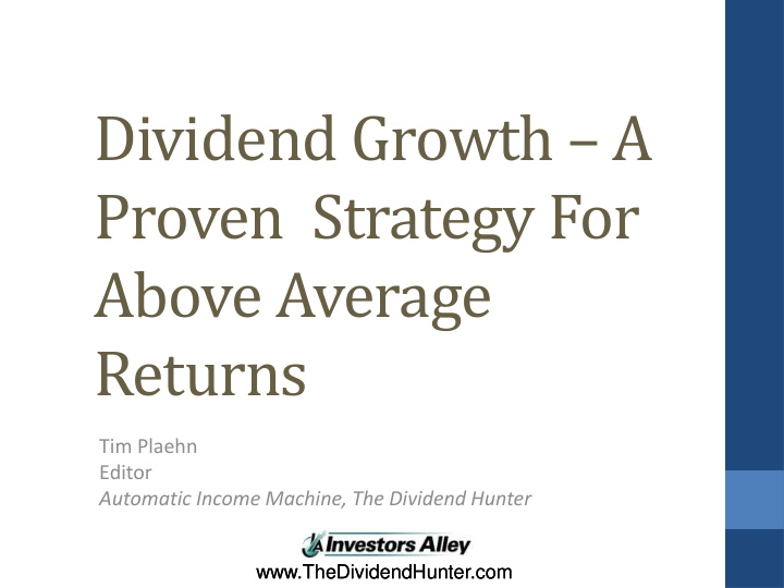 dividend growth a