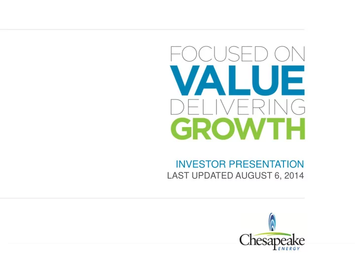 investor presentation