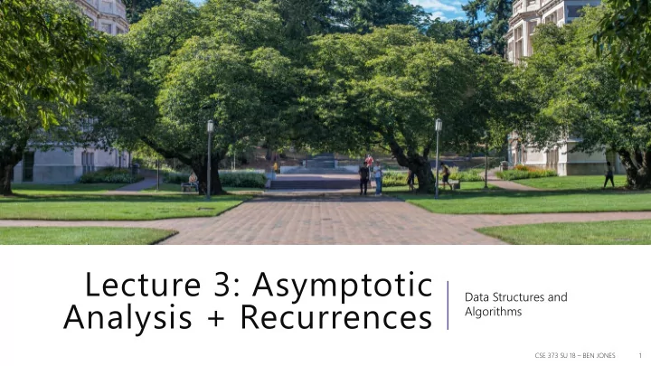 analysis recurrences