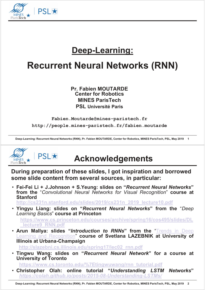 recurrent neural networks rnn