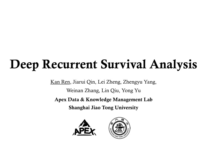 deep recurrent survival analysis