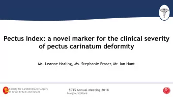 Pectus Index: a novel marker for the clinical severity   of pectus carinatum deformity Ms.